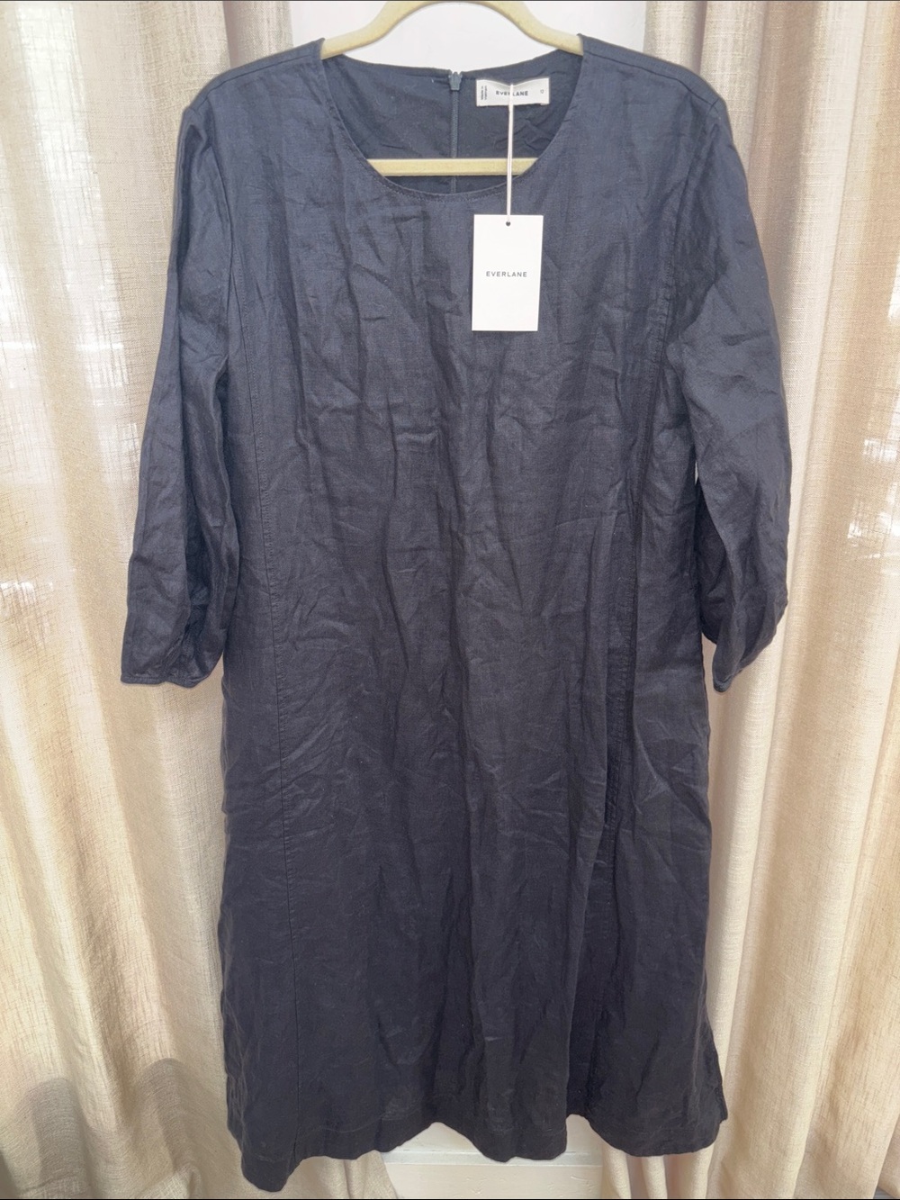 Everlane flax linen lined dress